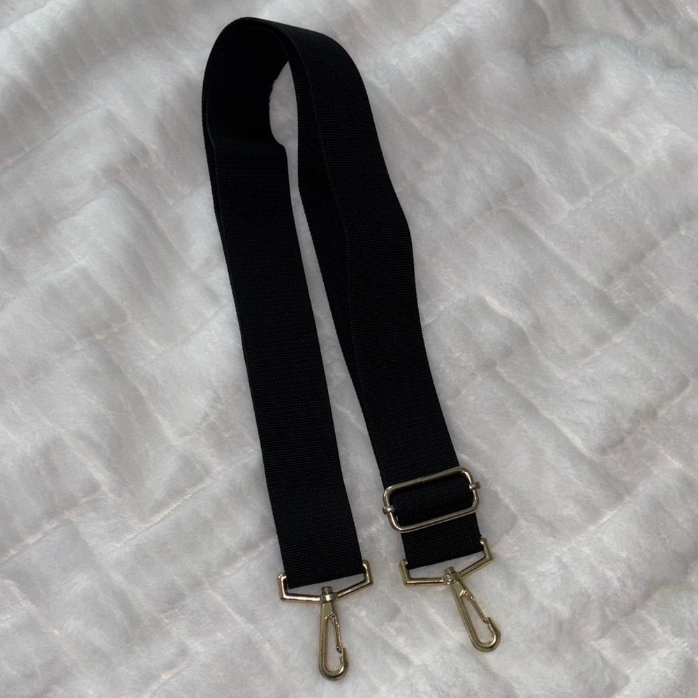 Black Strap with Gold Hardware